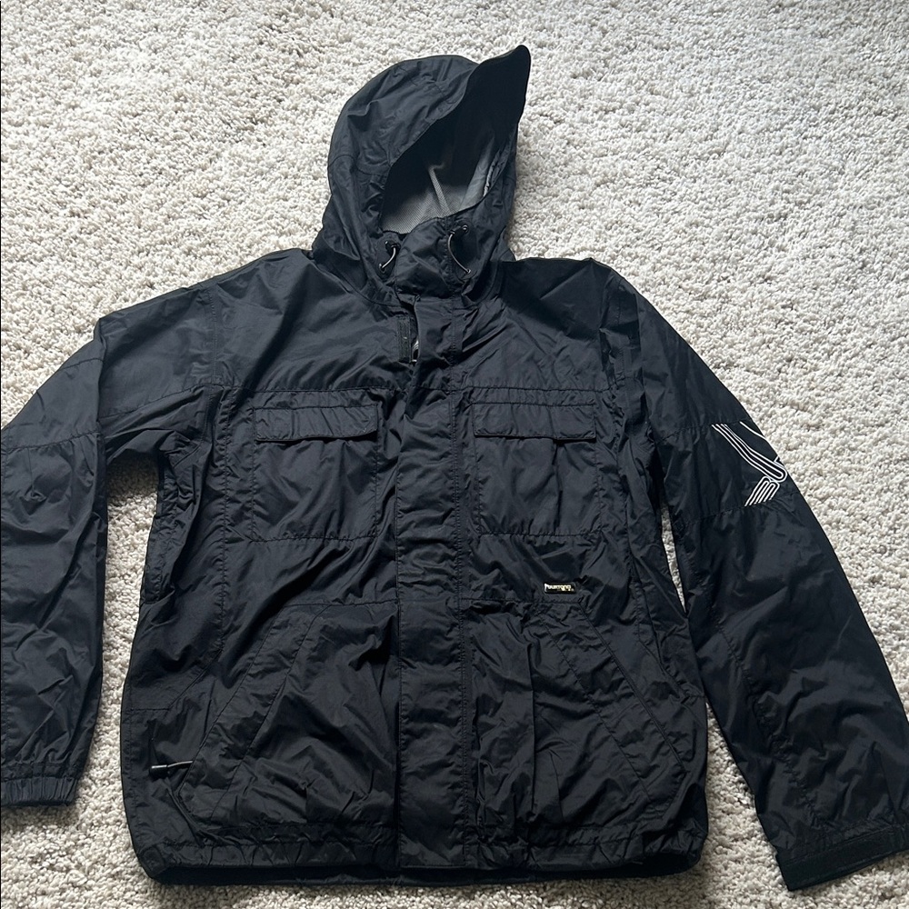 Burton Black Hooded Raincoat for Men